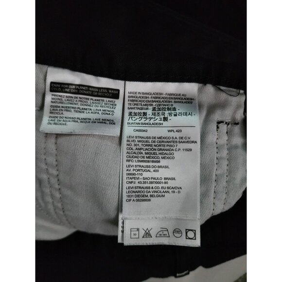 Levi Strauss & Co. Men's Black Utility Outdoor Hiking Casual Shorts Size W32 L32 - Picture 8 of 8